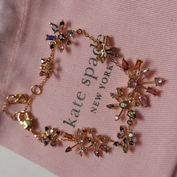 kate spade new york Mixed Cubic Zirconia Firework Flower Line Bracelet - Picture 4 of 7